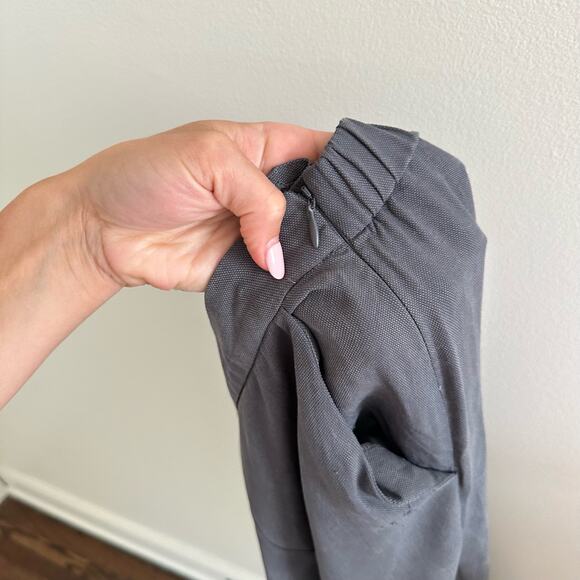 Eileen Fisher Cropped Straight-Leg Stretch Crepe Pants Gray XS - Picture 10 of 11